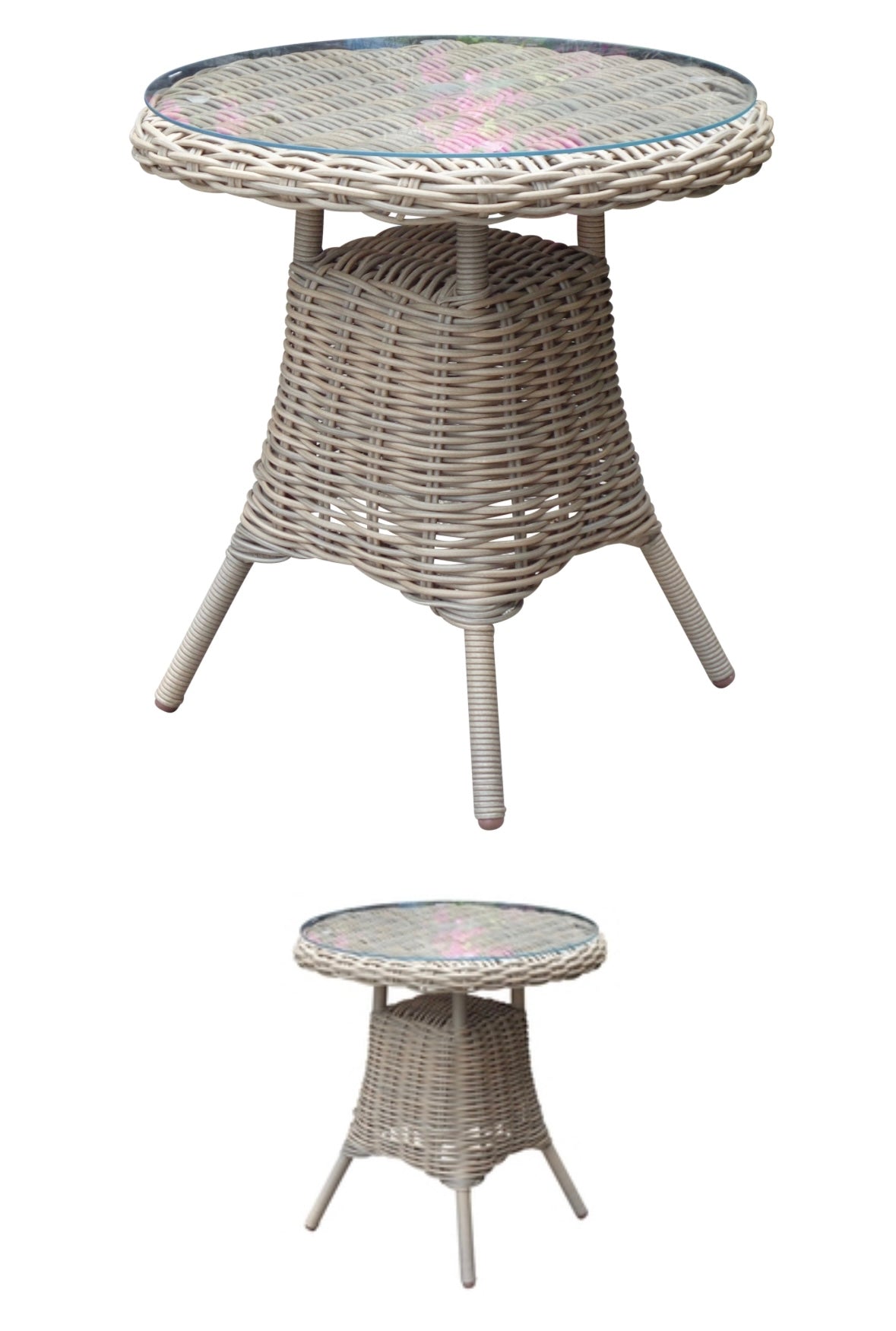 Amalfi Bistro Table With Glass Top